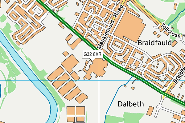 G32 8XR map - OS VectorMap District (Ordnance Survey) G32 8XR map - OS VectorMap District (Ordnance Survey)