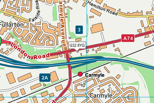 G32 8YG map - OS VectorMap District (Ordnance Survey) G32 8YG map - OS VectorMap District (Ordnance Survey)