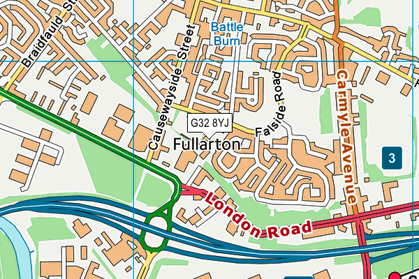 G32 8YJ map - OS VectorMap District (Ordnance Survey) G32 8YJ map - OS VectorMap District (Ordnance Survey)