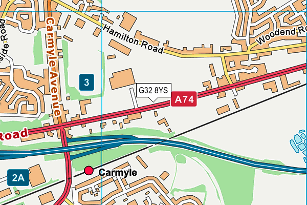 G32 8YS map - OS VectorMap District (Ordnance Survey) G32 8YS map - OS VectorMap District (Ordnance Survey)