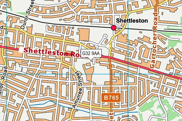 G32 9AA map - OS VectorMap District (Ordnance Survey) G32 9AA map - OS VectorMap District (Ordnance Survey)