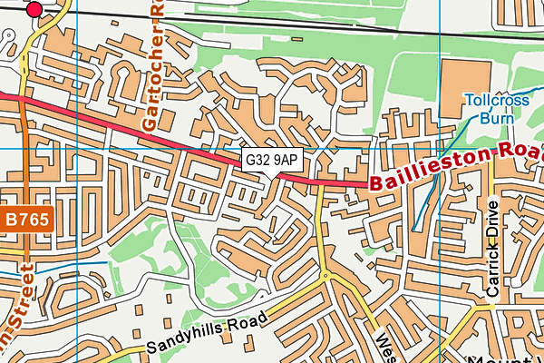 G32 9AP map - OS VectorMap District (Ordnance Survey) G32 9AP map - OS VectorMap District (Ordnance Survey)