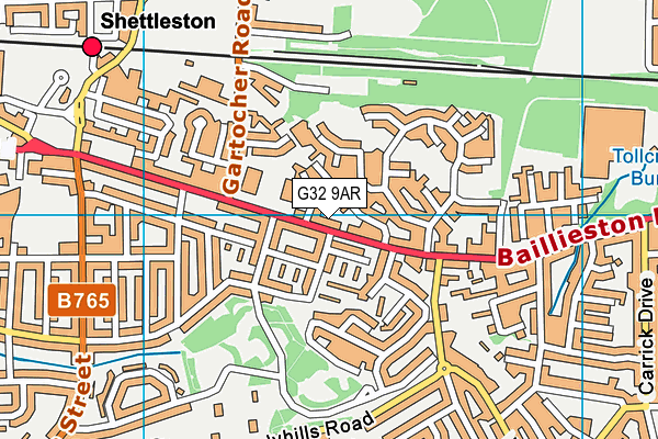G32 9AR map - OS VectorMap District (Ordnance Survey) G32 9AR map - OS VectorMap District (Ordnance Survey)