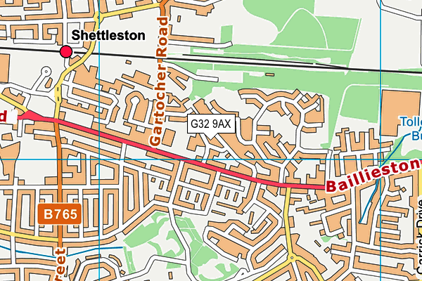 G32 9AX map - OS VectorMap District (Ordnance Survey) G32 9AX map - OS VectorMap District (Ordnance Survey)