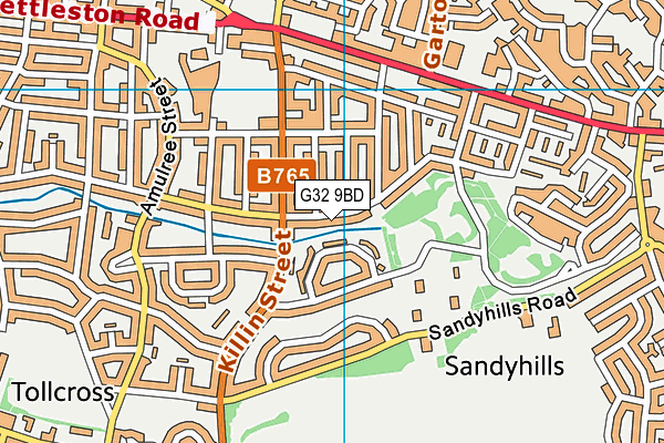 G32 9BD map - OS VectorMap District (Ordnance Survey) G32 9BD map - OS VectorMap District (Ordnance Survey)