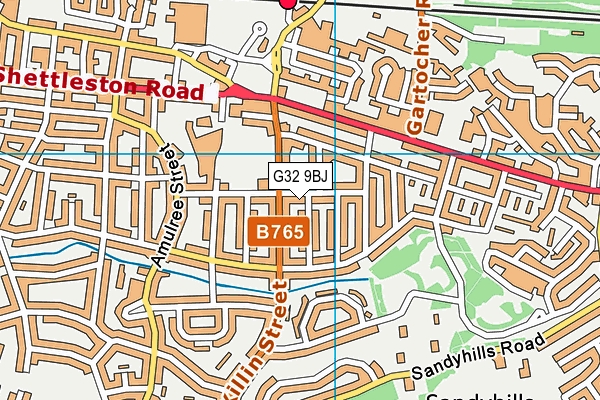 G32 9BJ map - OS VectorMap District (Ordnance Survey) G32 9BJ map - OS VectorMap District (Ordnance Survey)