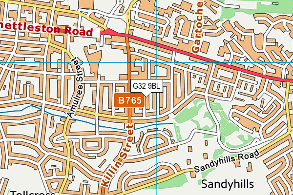 G32 9BL map - OS VectorMap District (Ordnance Survey) G32 9BL map - OS VectorMap District (Ordnance Survey)