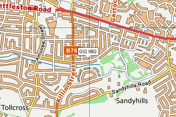 G32 9BQ map - OS VectorMap District (Ordnance Survey) G32 9BQ map - OS VectorMap District (Ordnance Survey)