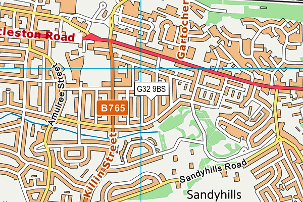 G32 9BS map - OS VectorMap District (Ordnance Survey) G32 9BS map - OS VectorMap District (Ordnance Survey)