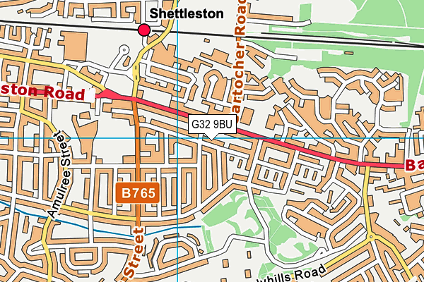 G32 9BU map - OS VectorMap District (Ordnance Survey) G32 9BU map - OS VectorMap District (Ordnance Survey)