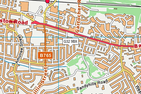 G32 9BX map - OS VectorMap District (Ordnance Survey) G32 9BX map - OS VectorMap District (Ordnance Survey)