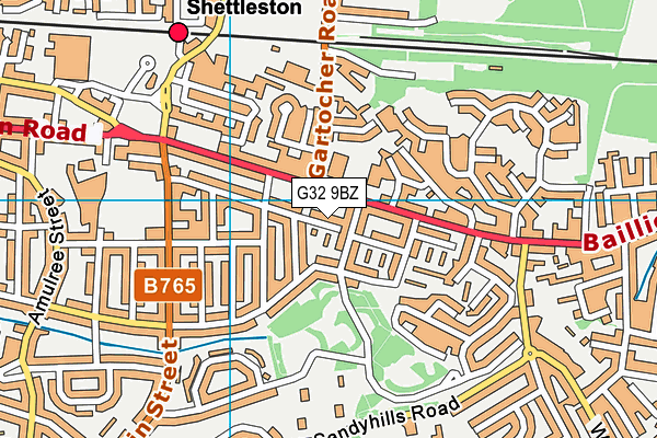G32 9BZ map - OS VectorMap District (Ordnance Survey) G32 9BZ map - OS VectorMap District (Ordnance Survey)