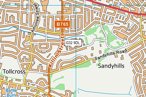G32 9DL map - OS VectorMap District (Ordnance Survey) G32 9DL map - OS VectorMap District (Ordnance Survey)