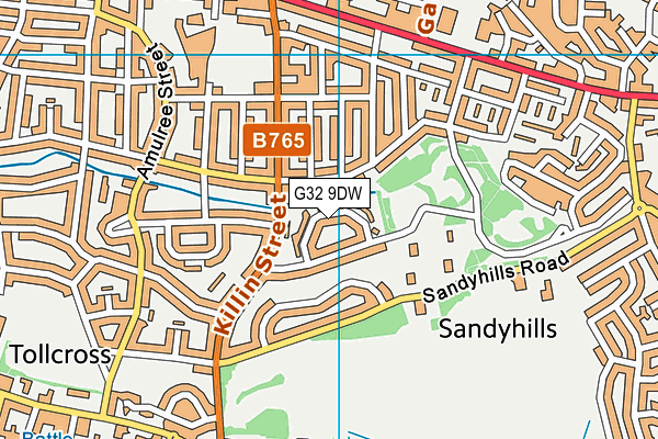 G32 9DW map - OS VectorMap District (Ordnance Survey) G32 9DW map - OS VectorMap District (Ordnance Survey)