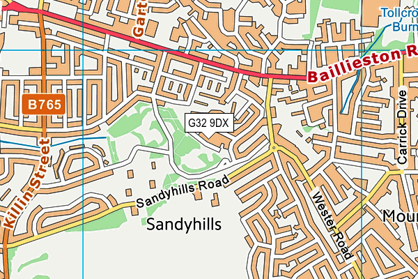 G32 9DX map - OS VectorMap District (Ordnance Survey) G32 9DX map - OS VectorMap District (Ordnance Survey)