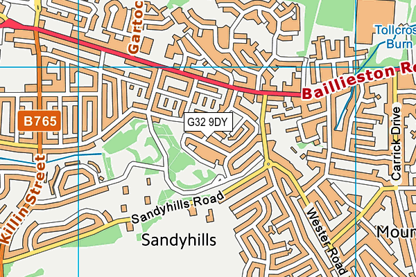 G32 9DY map - OS VectorMap District (Ordnance Survey) G32 9DY map - OS VectorMap District (Ordnance Survey)