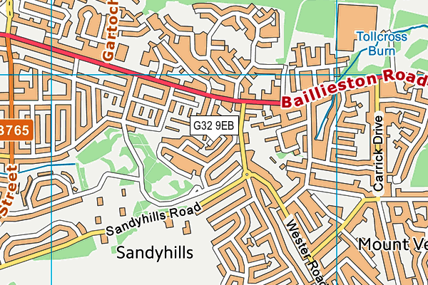G32 9EB map - OS VectorMap District (Ordnance Survey) G32 9EB map - OS VectorMap District (Ordnance Survey)