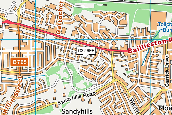 G32 9EF map - OS VectorMap District (Ordnance Survey) G32 9EF map - OS VectorMap District (Ordnance Survey)