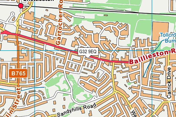 G32 9EQ map - OS VectorMap District (Ordnance Survey) G32 9EQ map - OS VectorMap District (Ordnance Survey)
