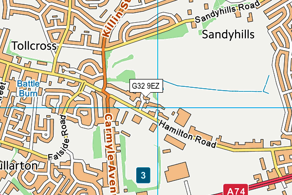 G32 9EZ map - OS VectorMap District (Ordnance Survey) G32 9EZ map - OS VectorMap District (Ordnance Survey)