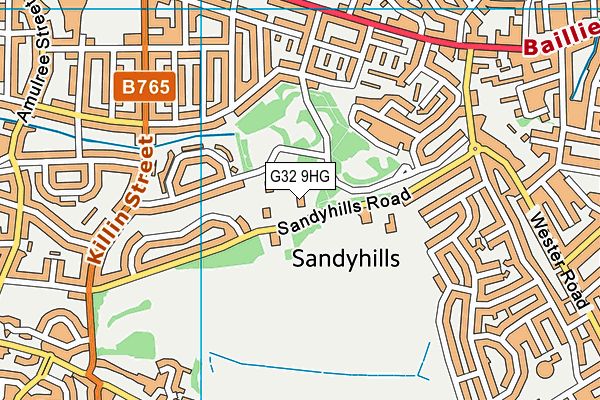 G32 9HG map - OS VectorMap District (Ordnance Survey) G32 9HG map - OS VectorMap District (Ordnance Survey)