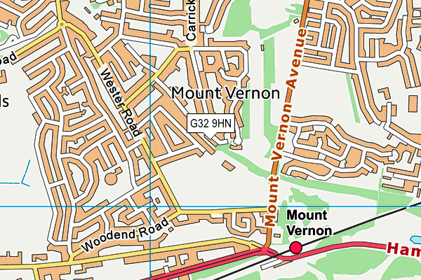 G32 9HN map - OS VectorMap District (Ordnance Survey) G32 9HN map - OS VectorMap District (Ordnance Survey)