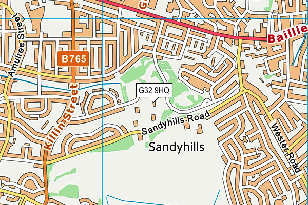 G32 9HQ map - OS VectorMap District (Ordnance Survey) G32 9HQ map - OS VectorMap District (Ordnance Survey)