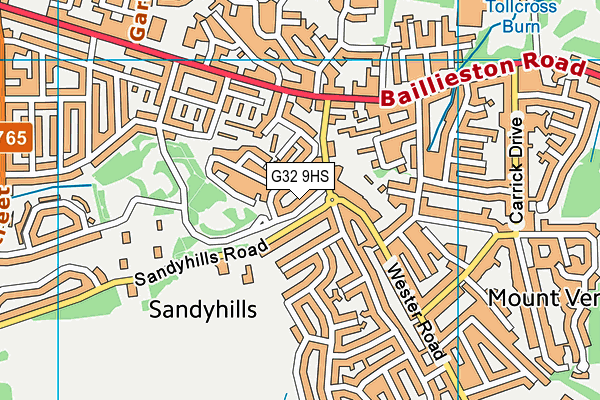 G32 9HS map - OS VectorMap District (Ordnance Survey) G32 9HS map - OS VectorMap District (Ordnance Survey)