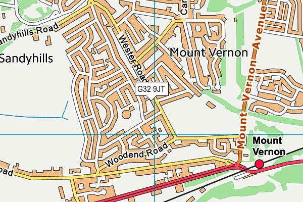 G32 9JT map - OS VectorMap District (Ordnance Survey) G32 9JT map - OS VectorMap District (Ordnance Survey)