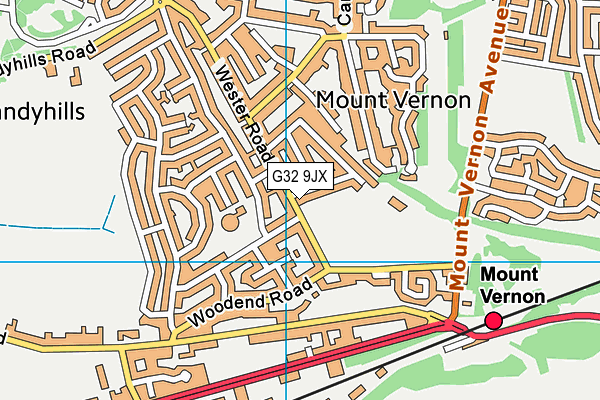G32 9JX map - OS VectorMap District (Ordnance Survey) G32 9JX map - OS VectorMap District (Ordnance Survey)