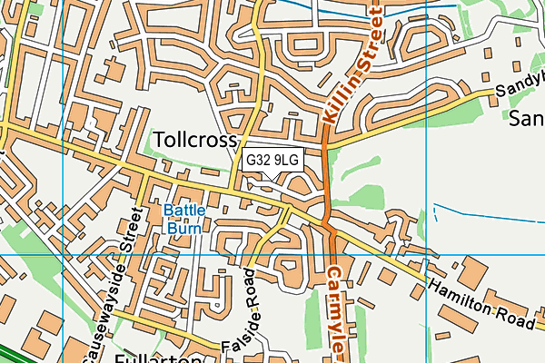 G32 9LG map - OS VectorMap District (Ordnance Survey) G32 9LG map - OS VectorMap District (Ordnance Survey)