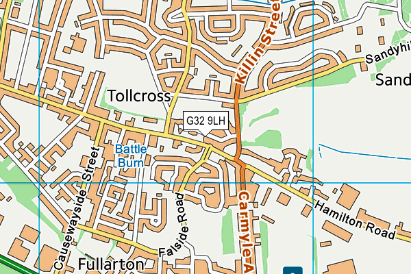 G32 9LH map - OS VectorMap District (Ordnance Survey) G32 9LH map - OS VectorMap District (Ordnance Survey)