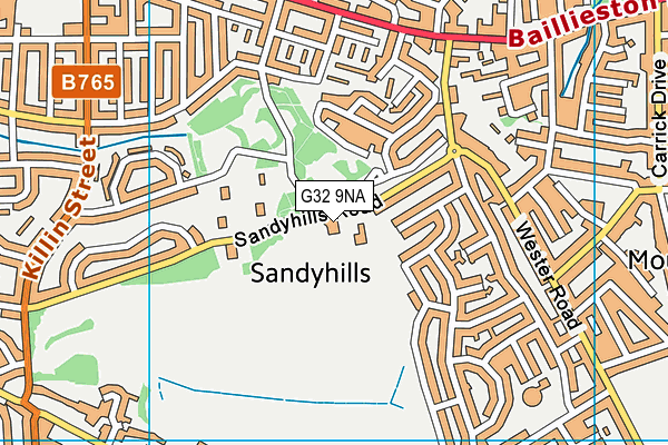 G32 9NA map - OS VectorMap District (Ordnance Survey) G32 9NA map - OS VectorMap District (Ordnance Survey)