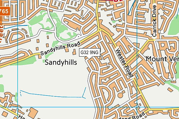 G32 9NG map - OS VectorMap District (Ordnance Survey) G32 9NG map - OS VectorMap District (Ordnance Survey)