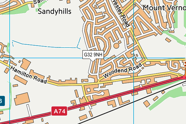 G32 9NH map - OS VectorMap District (Ordnance Survey) G32 9NH map - OS VectorMap District (Ordnance Survey)