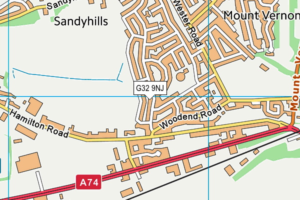 G32 9NJ map - OS VectorMap District (Ordnance Survey) G32 9NJ map - OS VectorMap District (Ordnance Survey)