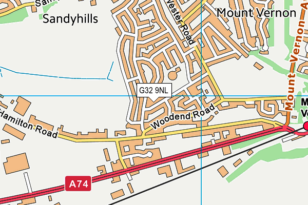 G32 9NL map - OS VectorMap District (Ordnance Survey) G32 9NL map - OS VectorMap District (Ordnance Survey)