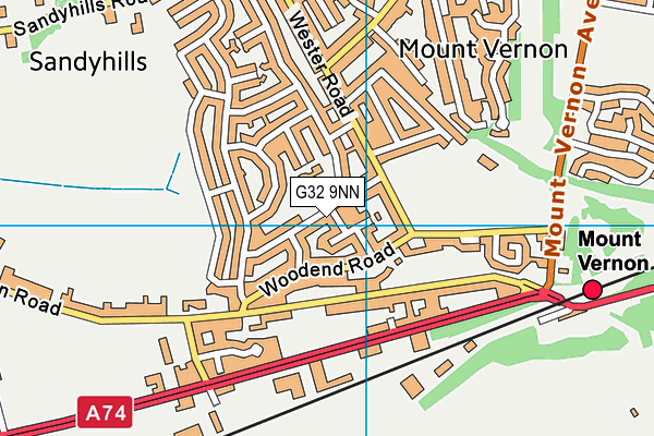 G32 9NN map - OS VectorMap District (Ordnance Survey) G32 9NN map - OS VectorMap District (Ordnance Survey)
