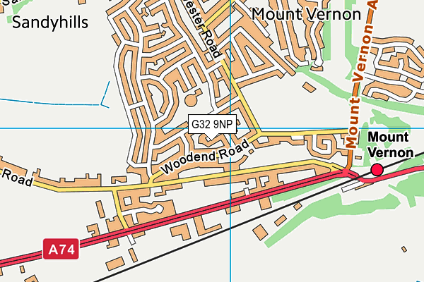 G32 9NP map - OS VectorMap District (Ordnance Survey) G32 9NP map - OS VectorMap District (Ordnance Survey)