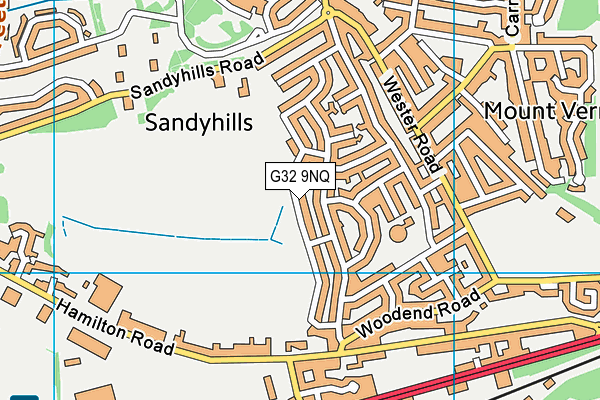 G32 9NQ map - OS VectorMap District (Ordnance Survey)