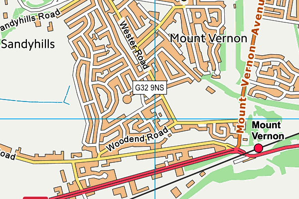 G32 9NS map - OS VectorMap District (Ordnance Survey) G32 9NS map - OS VectorMap District (Ordnance Survey)