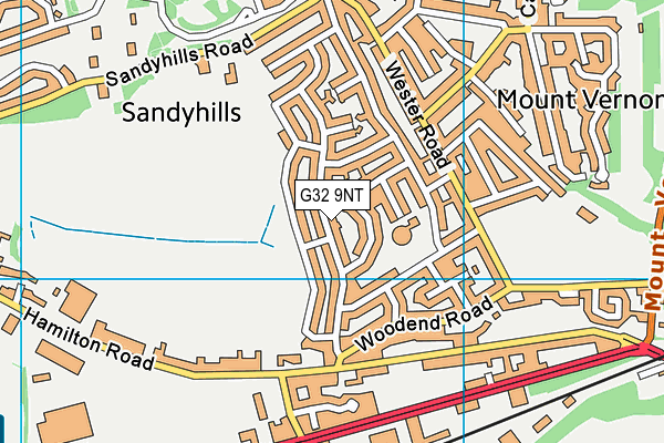 G32 9NT map - OS VectorMap District (Ordnance Survey) G32 9NT map - OS VectorMap District (Ordnance Survey)