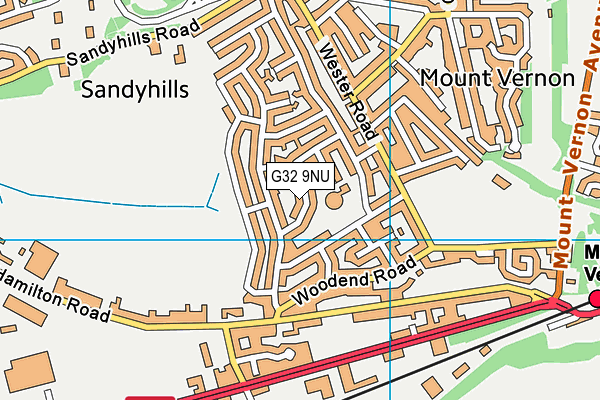 G32 9NU map - OS VectorMap District (Ordnance Survey) G32 9NU map - OS VectorMap District (Ordnance Survey)