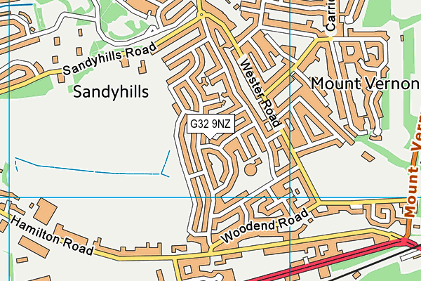 G32 9NZ map - OS VectorMap District (Ordnance Survey) G32 9NZ map - OS VectorMap District (Ordnance Survey)