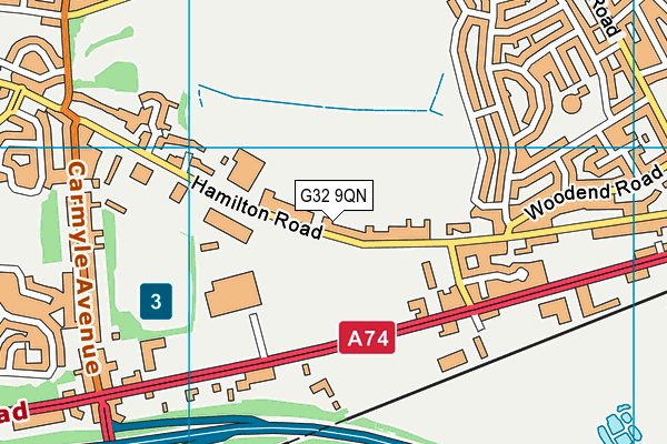 G32 9QN map - OS VectorMap District (Ordnance Survey)