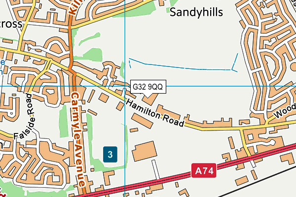 G32 9QQ map - OS VectorMap District (Ordnance Survey) G32 9QQ map - OS VectorMap District (Ordnance Survey)