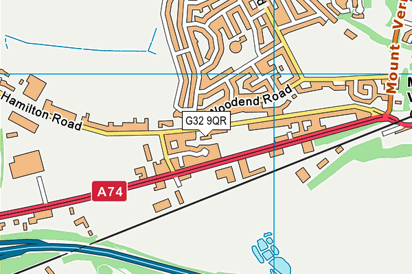 G32 9QR map - OS VectorMap District (Ordnance Survey) G32 9QR map - OS VectorMap District (Ordnance Survey)