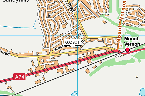 G32 9QT map - OS VectorMap District (Ordnance Survey) G32 9QT map - OS VectorMap District (Ordnance Survey)