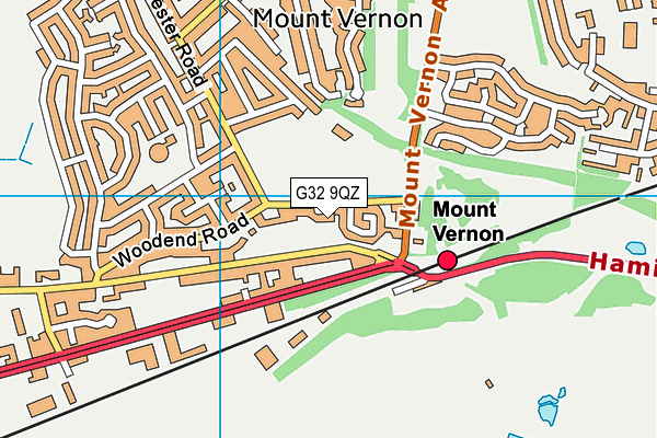 G32 9QZ map - OS VectorMap District (Ordnance Survey) G32 9QZ map - OS VectorMap District (Ordnance Survey)
