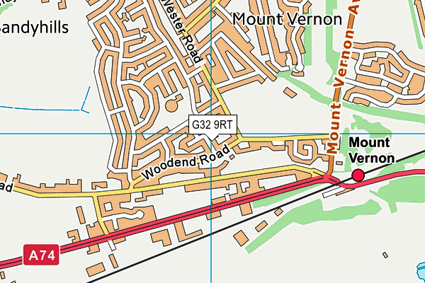 G32 9RT map - OS VectorMap District (Ordnance Survey) G32 9RT map - OS VectorMap District (Ordnance Survey)